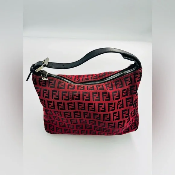 Fendi Zucchino Baguette Top Handle Bag - Picture 7 of 10